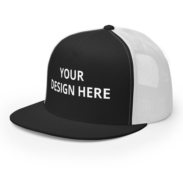 Five Panel Trucker Hat - Unisex Trendy Urban Wear - Personalized Logo Name Hat