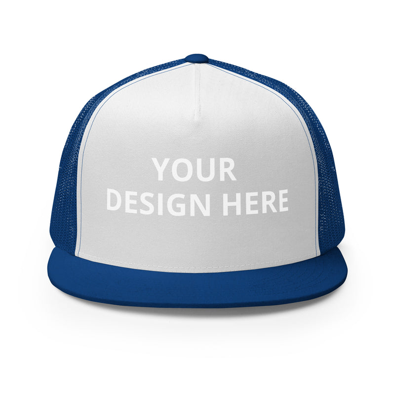 Customized Five Panel Trucker Hat - Unisex Trendy Urban Wear - Personalized Logo Name Hat