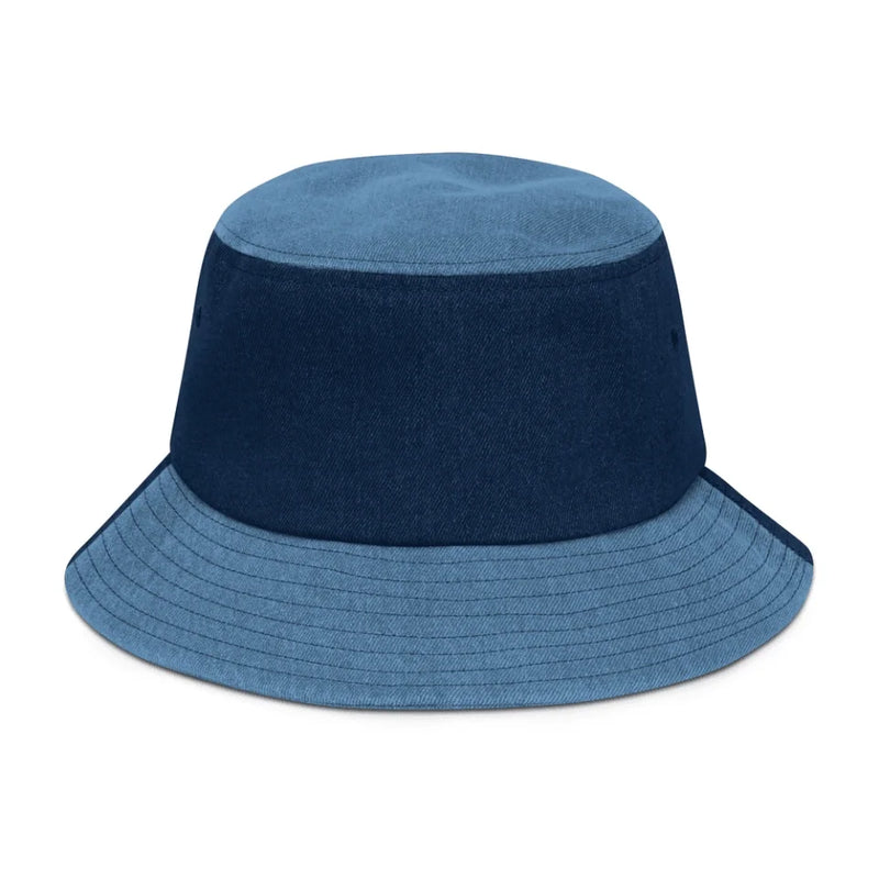 Denim Bucket Hat - Unisex Classic Urban Wear - Personalized Name Logo Floppy Hat