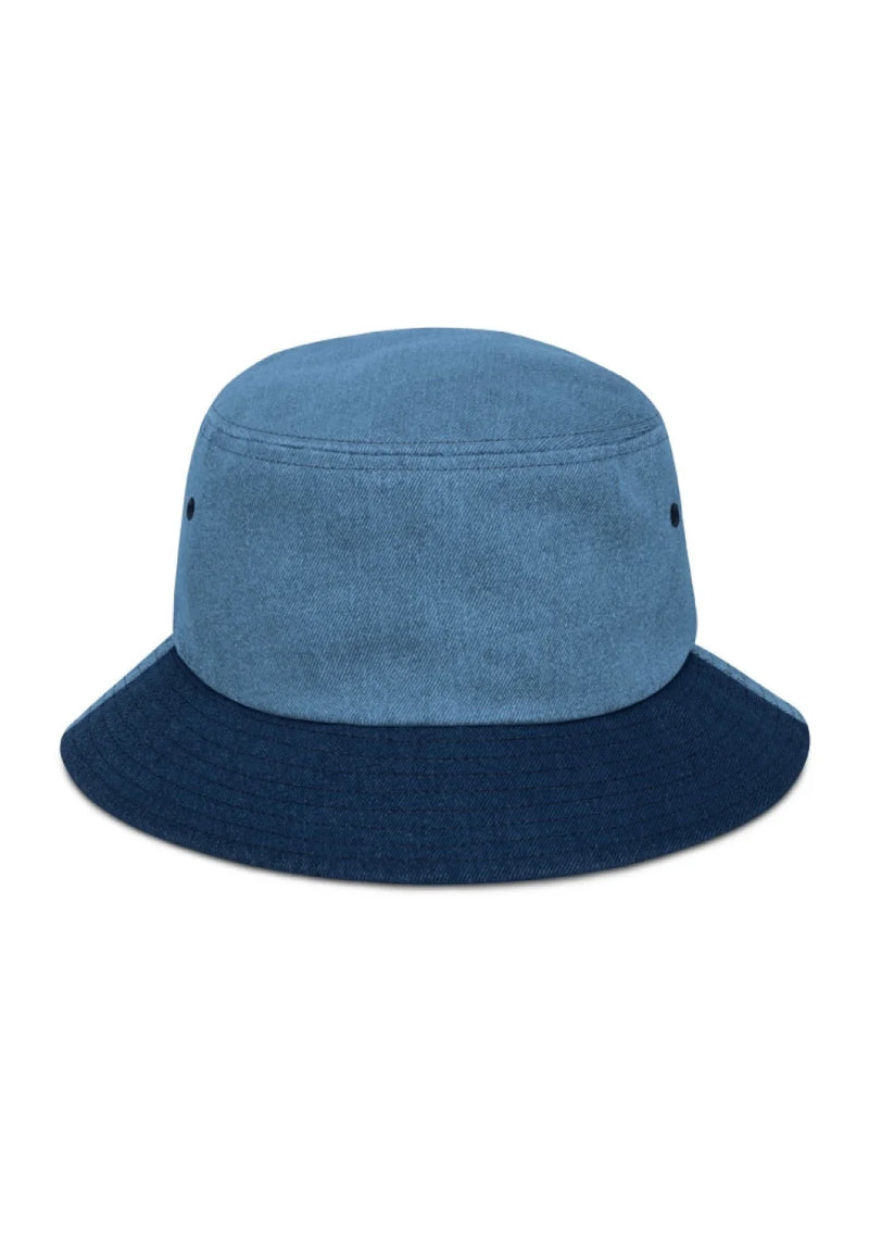 Denim Bucket Hat - Unisex Classic Urban Wear - Personalized Name Logo Floppy Hat