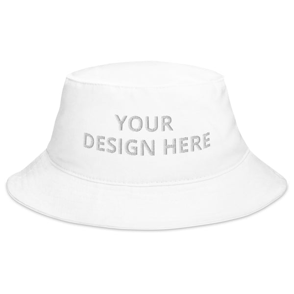 Customized Traditional Bucket Hat - Unisex Classic Urban Wear - Personalized Name Logo Floppy Hat