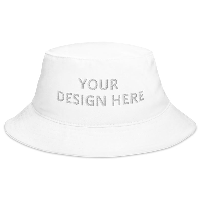 Customized Traditional Bucket Hat - Unisex Classic Urban Wear - Personalized Name Logo Floppy Hat