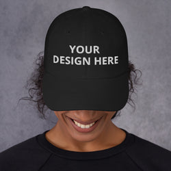 Customized Dad Hat - Curved Brim Baseball Cap - Unisex Style Sports Cap - Fashionable Athletic Wear