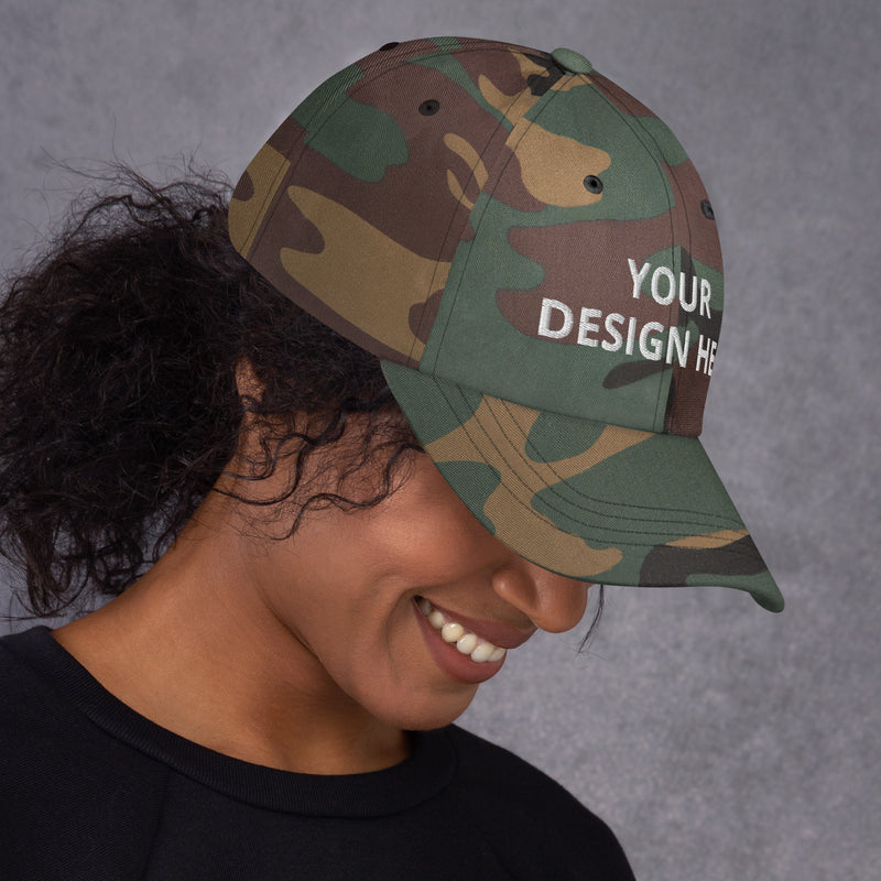 Customized Dad Hat - Curved Brim Baseball Cap - Unisex Style Sports Cap - Fashionable Athletic Wear