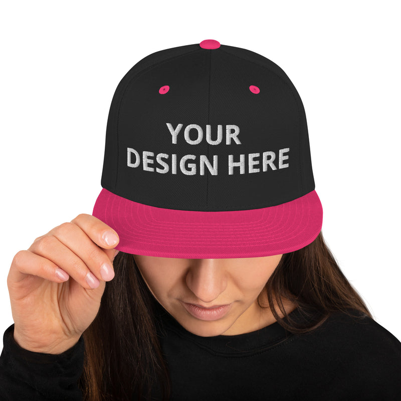 Customized Classic Snapback Baseball Cap - Fashionable Unisex Urban Athletic Wear