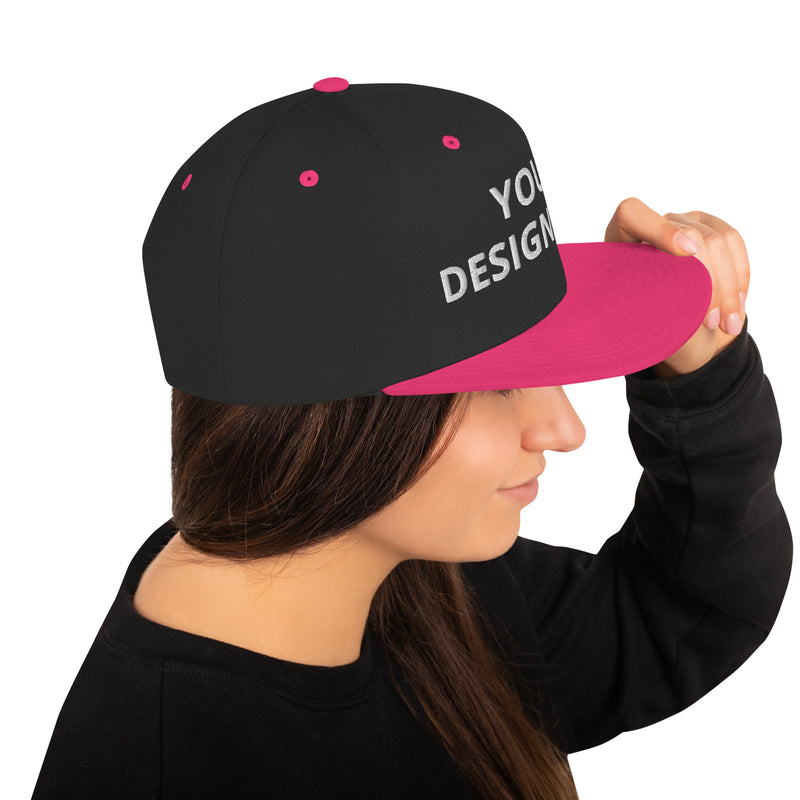 Customized Classic Snapback Baseball Cap - Fashionable Unisex Urban Athletic Wear