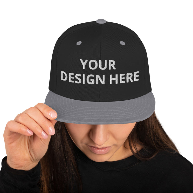 Customized Classic Snapback Baseball Cap - Fashionable Unisex Urban Athletic Wear