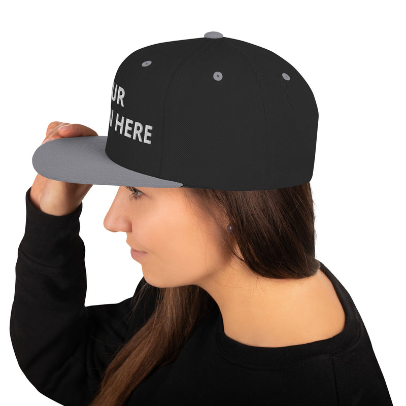 Customized Classic Snapback Baseball Cap - Fashionable Unisex Urban Athletic Wear