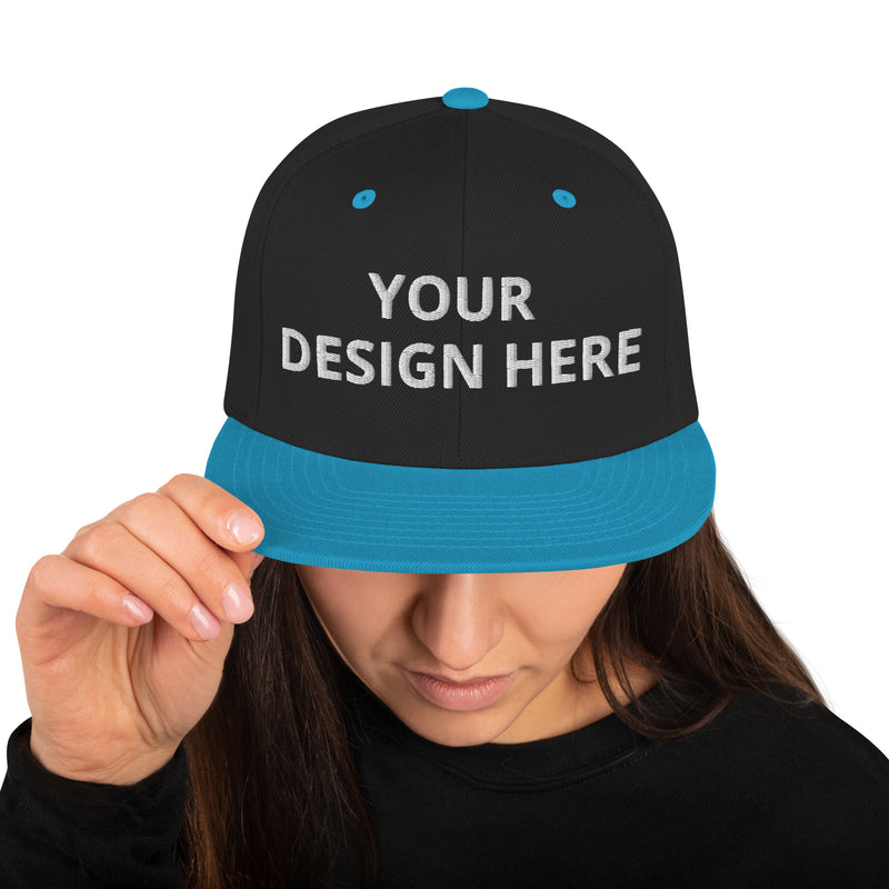 Customized Classic Snapback Baseball Cap - Fashionable Unisex Urban Athletic Wear