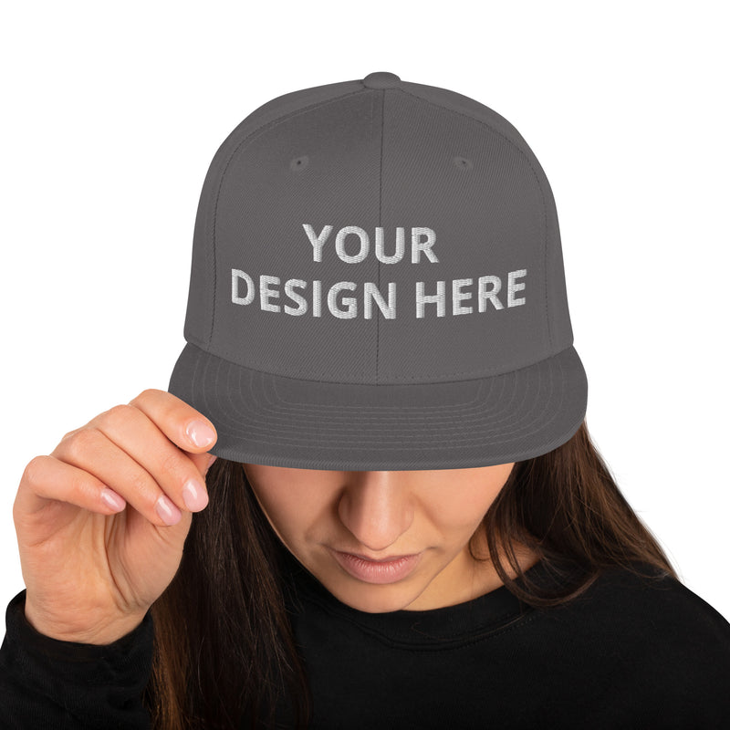 Customized Classic Snapback Baseball Cap - Fashionable Unisex Urban Athletic Wear