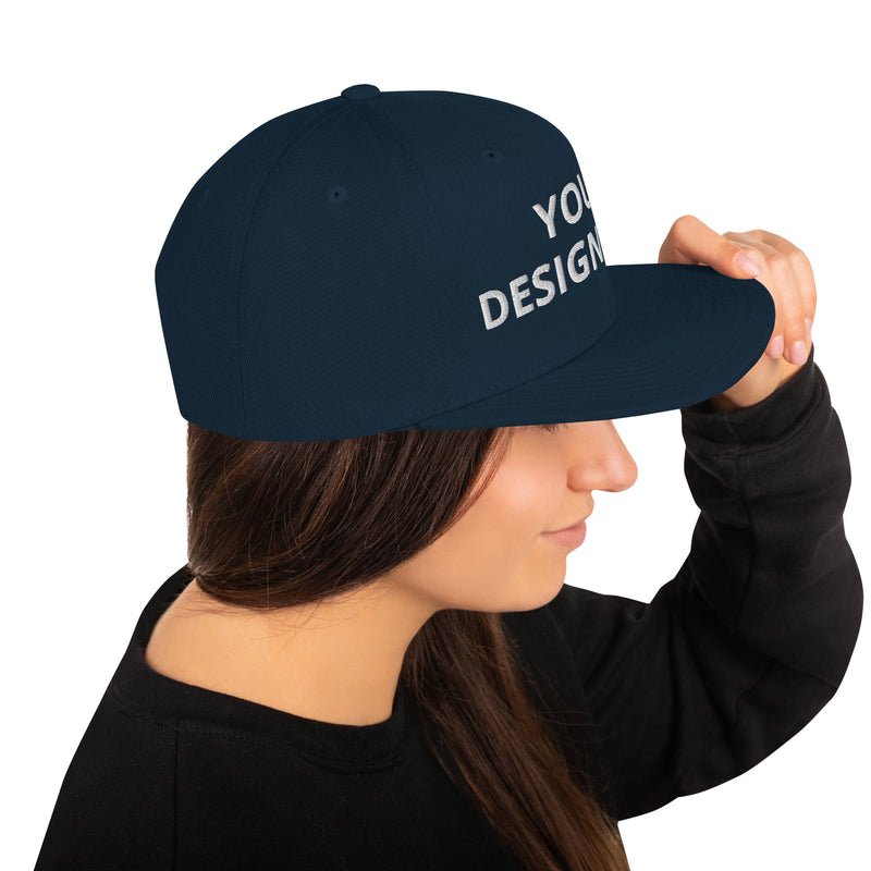 Customized Classic Snapback Baseball Cap - Fashionable Unisex Urban Athletic Wear