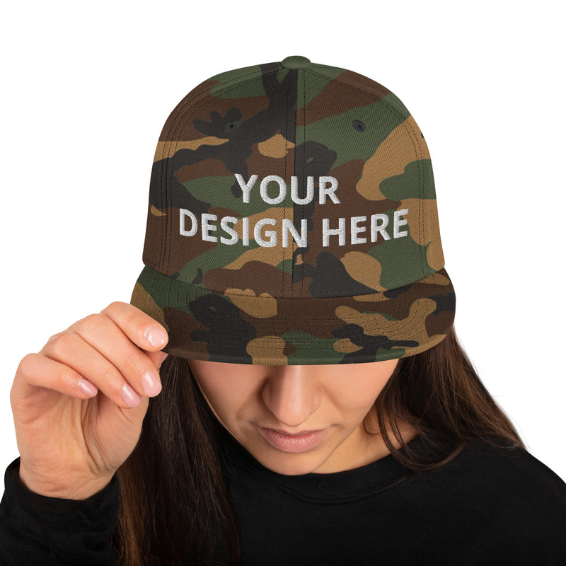 Customized Classic Snapback Baseball Cap - Fashionable Unisex Urban Athletic Wear