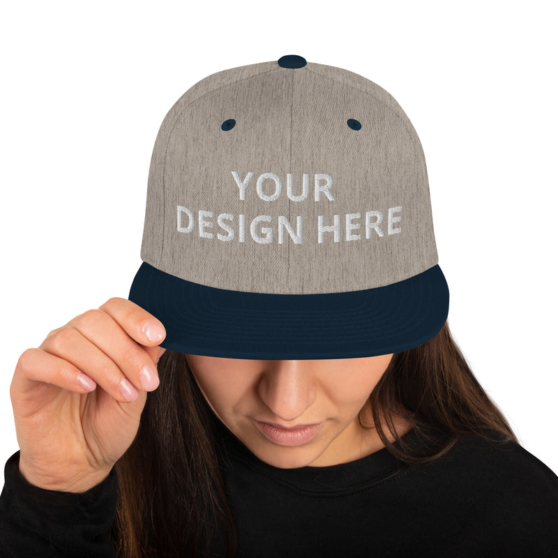 Customized Classic Snapback Baseball Cap - Fashionable Unisex Urban Athletic Wear