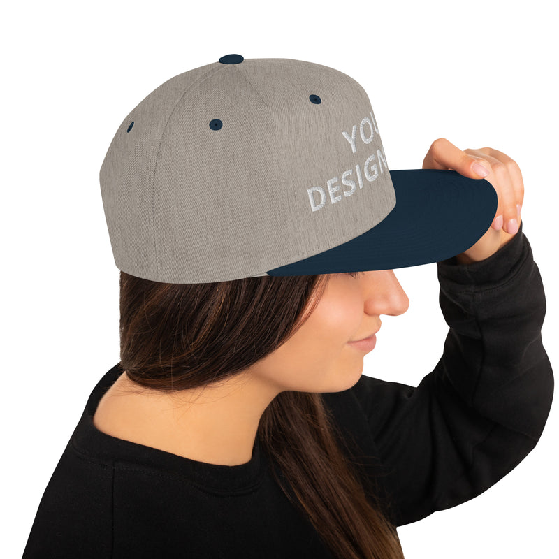 Customized Classic Snapback Baseball Cap - Fashionable Unisex Urban Athletic Wear