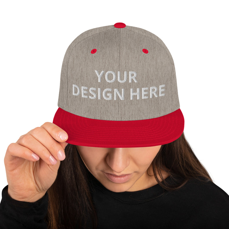 Customized Classic Snapback Baseball Cap - Fashionable Unisex Urban Athletic Wear