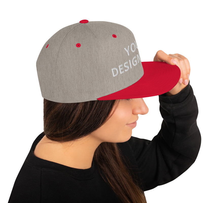 Customized Classic Snapback Baseball Cap - Fashionable Unisex Urban Athletic Wear