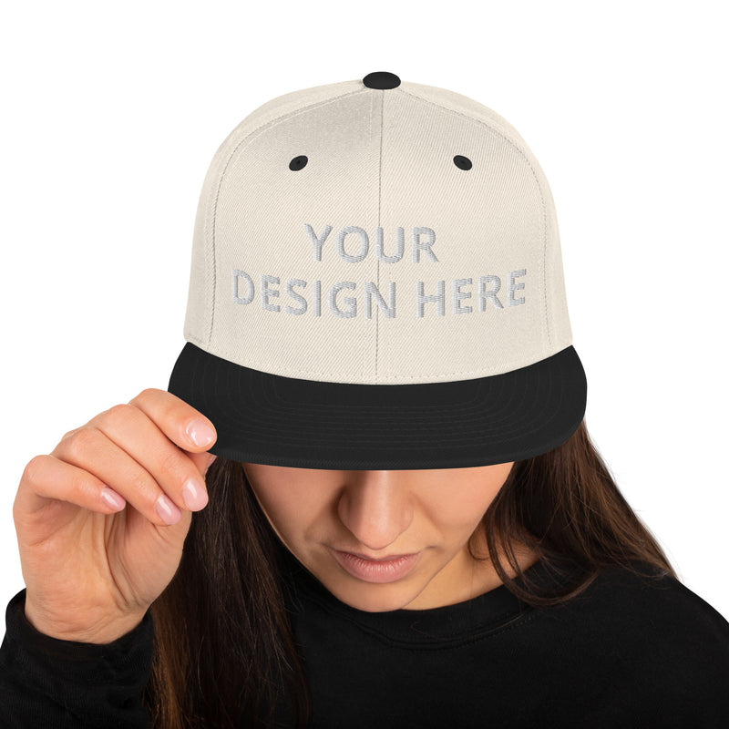 Customized Classic Snapback Baseball Cap - Fashionable Unisex Urban Athletic Wear