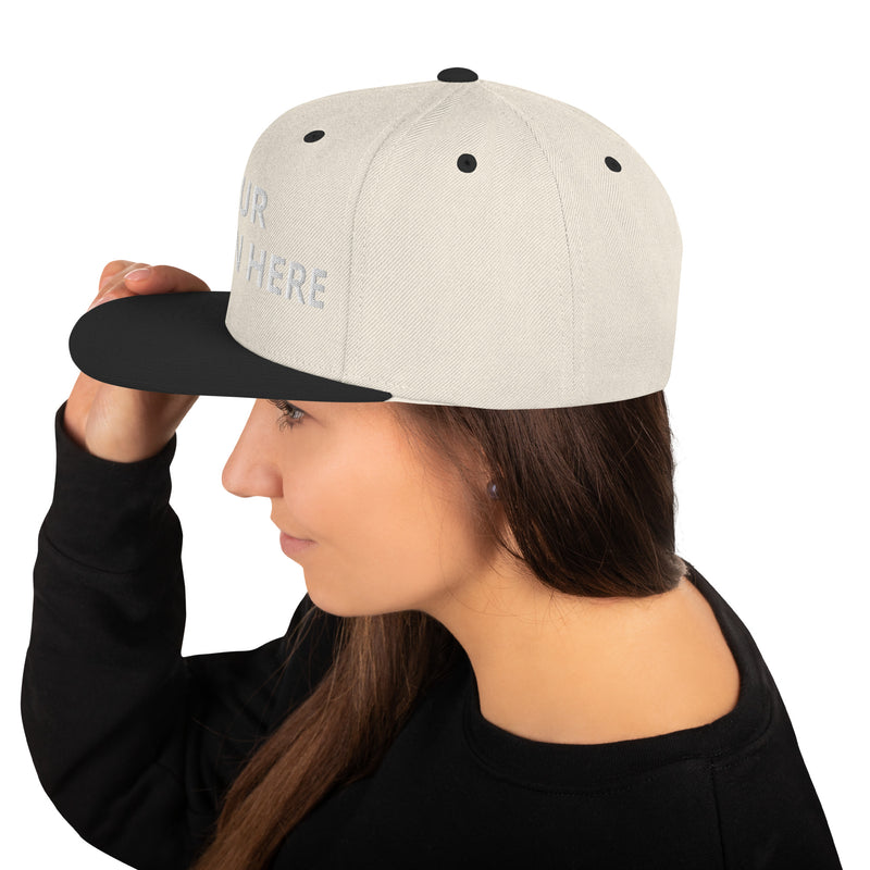 Customized Classic Snapback Baseball Cap - Fashionable Unisex Urban Athletic Wear