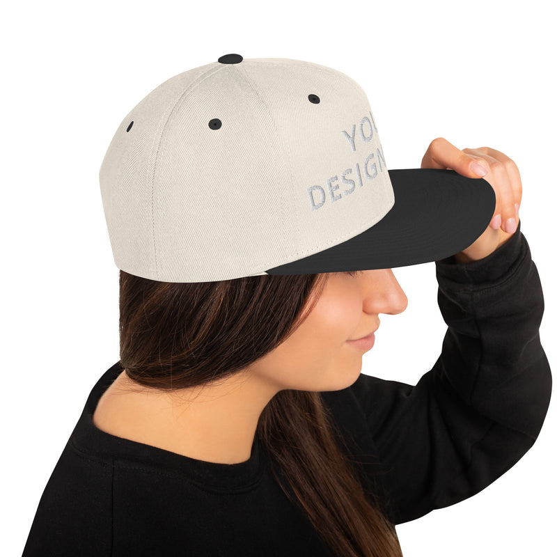 Customized Classic Snapback Baseball Cap - Fashionable Unisex Urban Athletic Wear