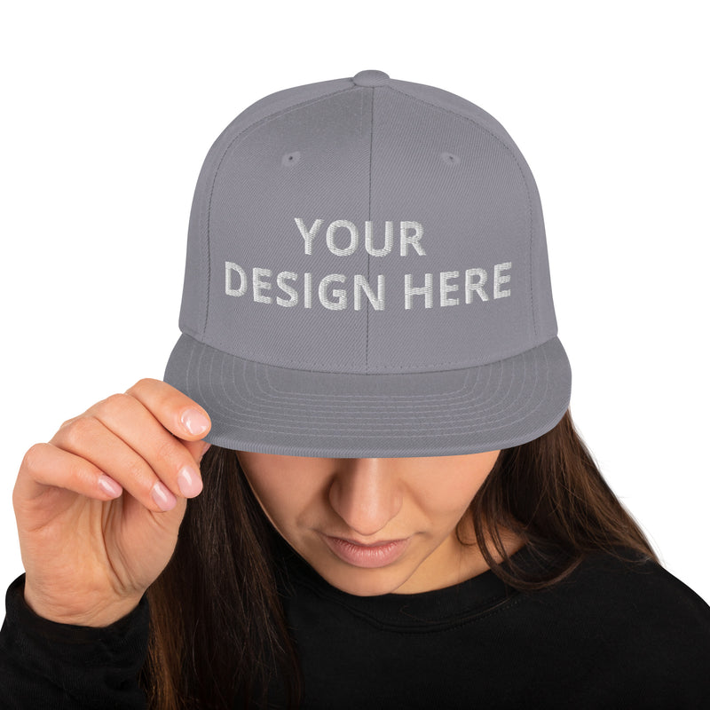 Customized Classic Snapback Baseball Cap - Fashionable Unisex Urban Athletic Wear