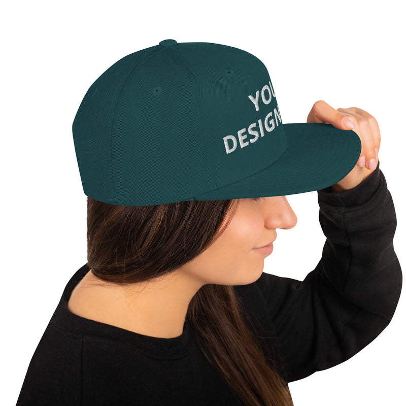 Customized Classic Snapback Baseball Cap - Fashionable Unisex Urban Athletic Wear