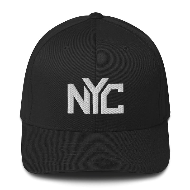 Structured Closed Back Cap - New York City Design - Fashionable Urban Street Wear - Unisex Athletic Wear