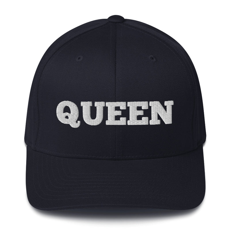 Structured Closed Back Cap - Queen Women’s Design - Fashionable Urban Street Wear - Athletic Wear