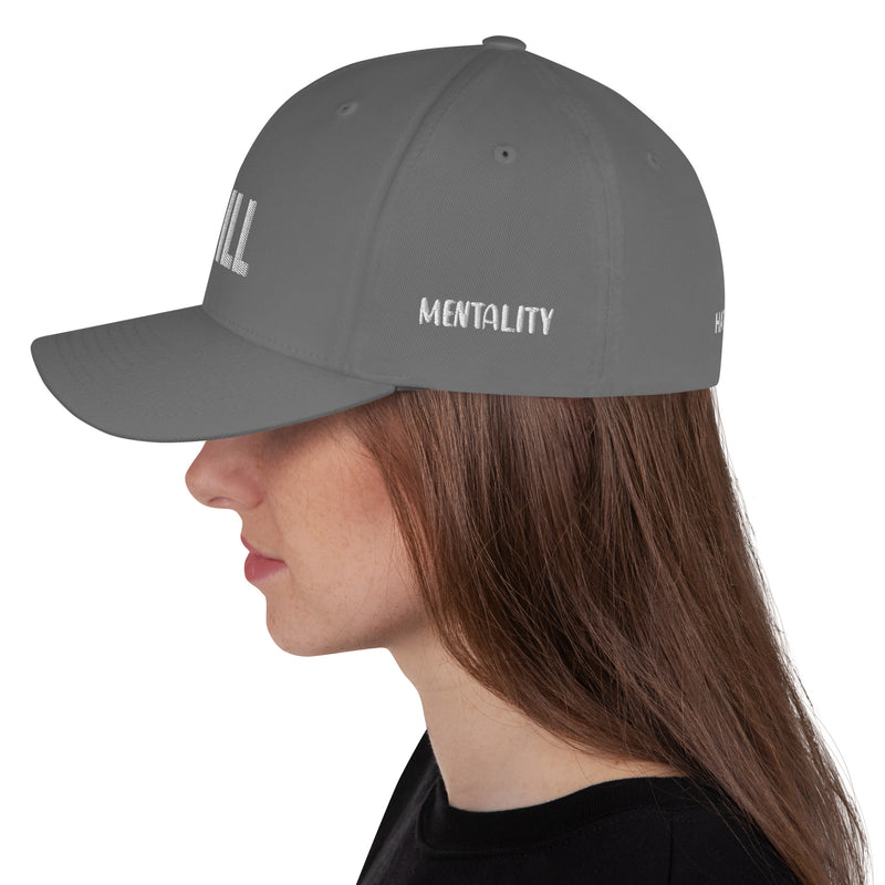 Structured Closed Back Cap - Chill Free Mentality Design - Fashionable Urban Street Wear - Unisex Athletic Wear