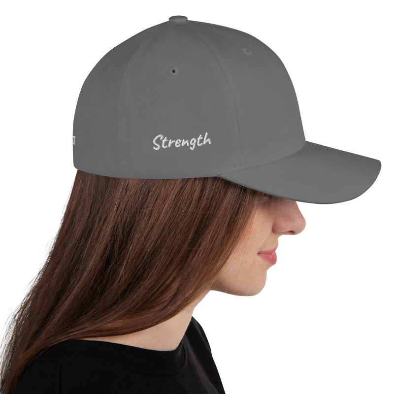 Structured Closed Back Cap - Christian Faith Design - Fashionable Urban Street Wear - Unisex Athletic Wear