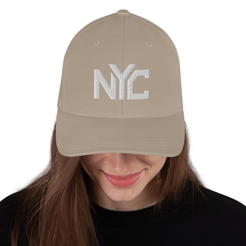 Structured Closed Back Cap - New York City Design - Fashionable Urban Street Wear - Unisex Athletic Wear