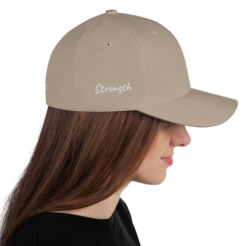 Structured Closed Back Cap - Christian Faith Design - Fashionable Urban Street Wear - Unisex Athletic Wear