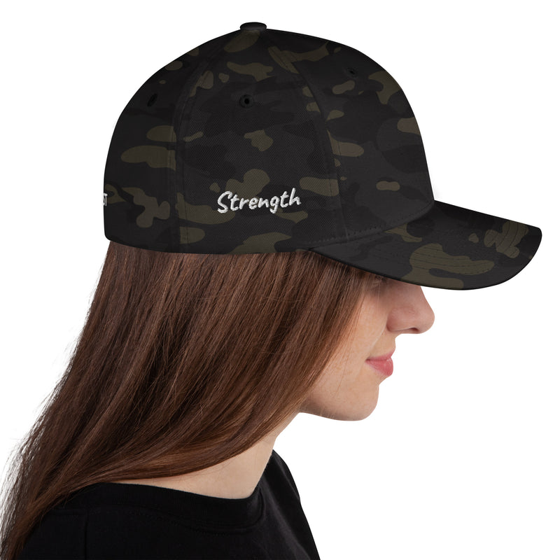 Structured Closed Back Cap - Christian Faith Design - Fashionable Urban Street Wear - Unisex Athletic Wear