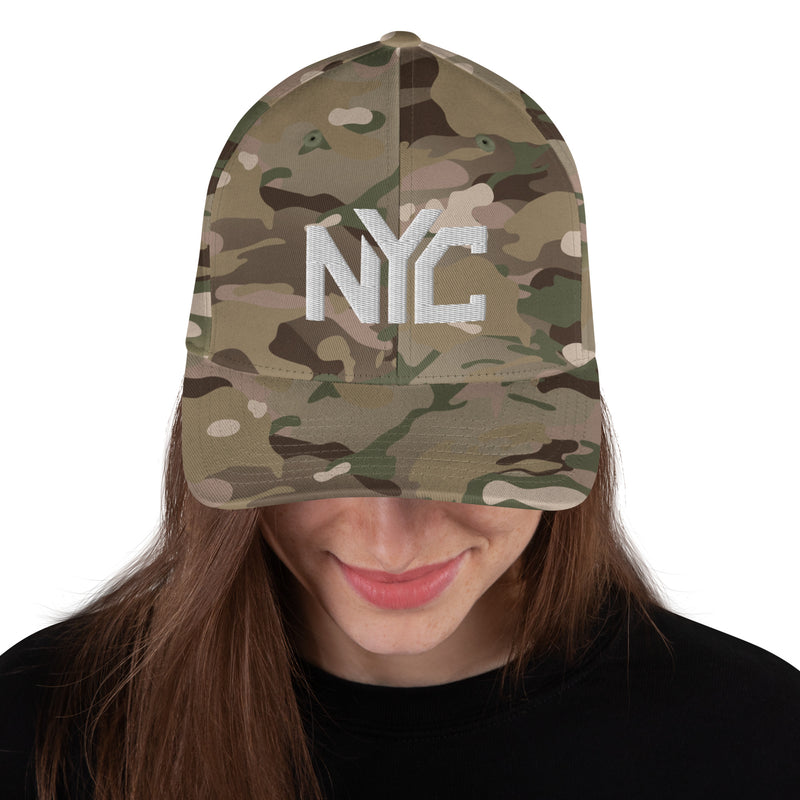 Structured Closed Back Cap - New York City Design - Fashionable Urban Street Wear - Unisex Athletic Wear