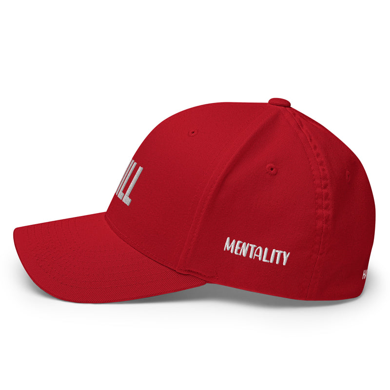 Structured Closed Back Cap - Chill Free Mentality Design - Fashionable Urban Street Wear - Unisex Athletic Wear