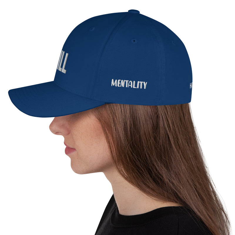 Structured Closed Back Cap - Chill Free Mentality Design - Fashionable Urban Street Wear - Unisex Athletic Wear