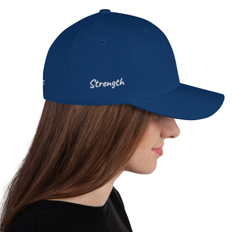 Structured Closed Back Cap - Christian Faith Design - Fashionable Urban Street Wear - Unisex Athletic Wear