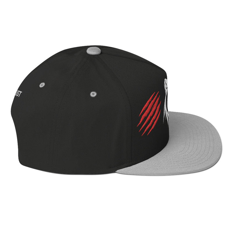 SnapBack Flat Bill Cap - Panther Scratch Design - Fashionable Urban Street Wear - Unisex Athletic Wear