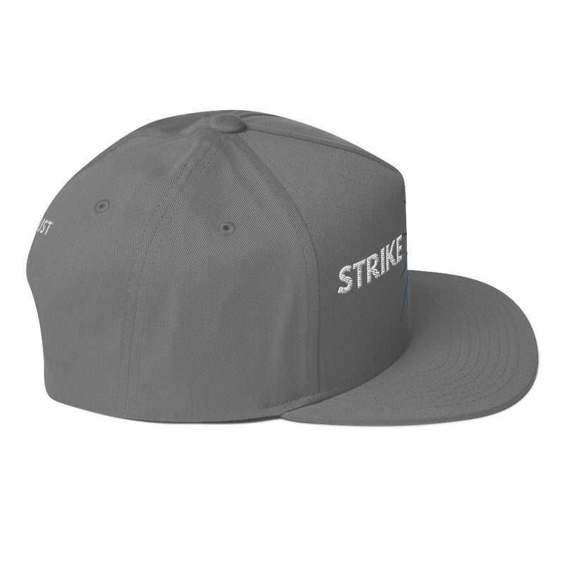 SnapBack Flat Bill Cap - Lightning Strike Design - Fashionable Urban Street Wear - Unisex Athletic Wear