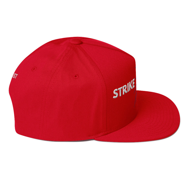 SnapBack Flat Bill Cap - Lightning Strike Design - Fashionable Urban Street Wear - Unisex Athletic Wear