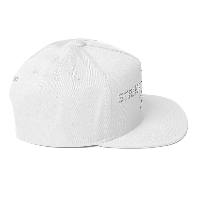 SnapBack Flat Bill Cap - Lightning Strike Design - Fashionable Urban Street Wear - Unisex Athletic Wear