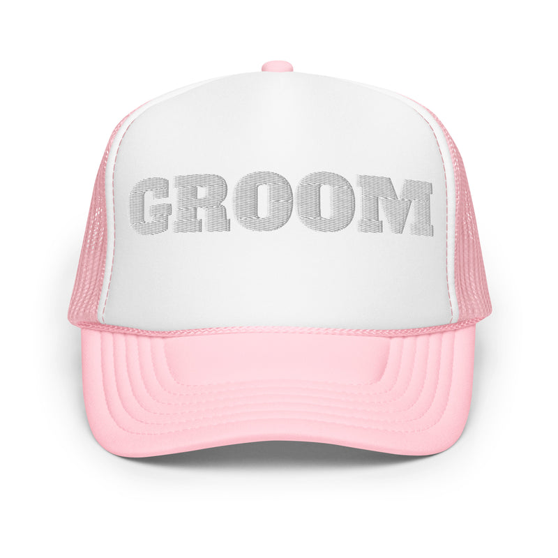 Relaxed Fit Adjustable Foam Trucker Hat - Bachelor Party Groom Cap - Unisex Urban Street Wear