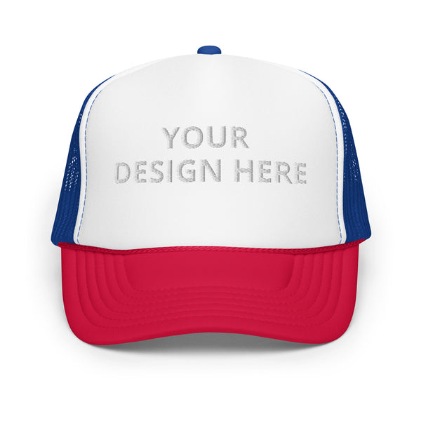 Customized Foam Panel Trucker Cap - Unisex Fashionable Urban Wear - Personalized Logo Name Hat