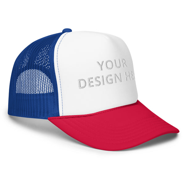 Customized Foam Panel Trucker Cap - Unisex Fashionable Urban Wear - Personalized Logo Name Hat