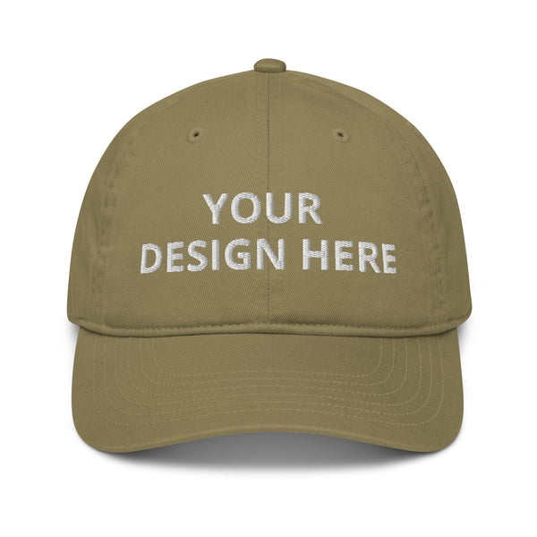 Custom Organic Dad Hat - Ecofriendly Baseball Cap - Fashionable Unisex Athletic Wear