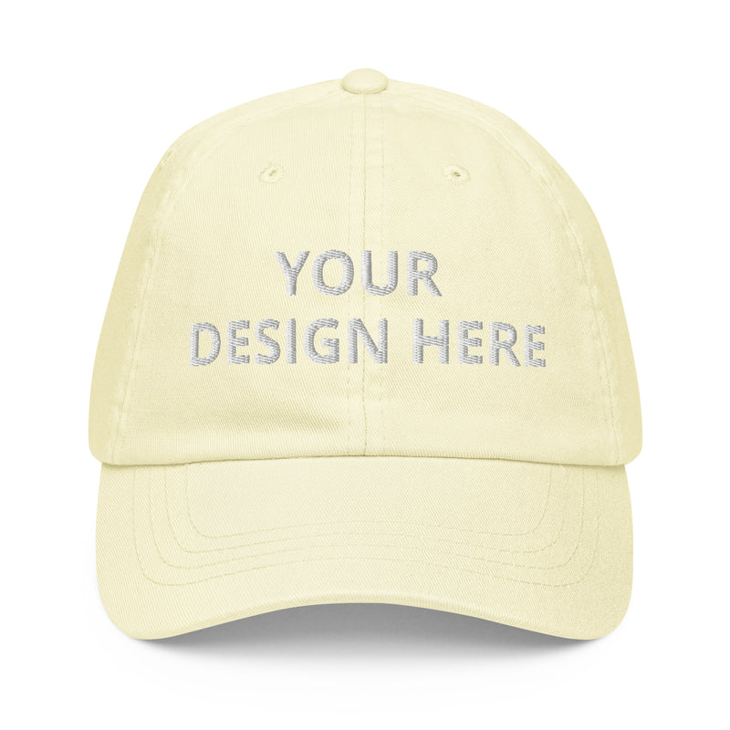 Custom Pastel Baseball Cap - Fashionable Unisex Athletic Wear- Comfortable Gym Hat