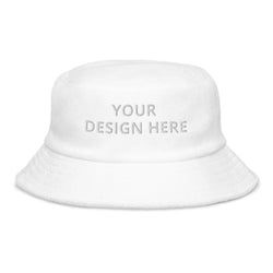 Customized Denim Bucket Hat - Unisex Classic Urban Wear - Personalized Name Logo Floppy Hat